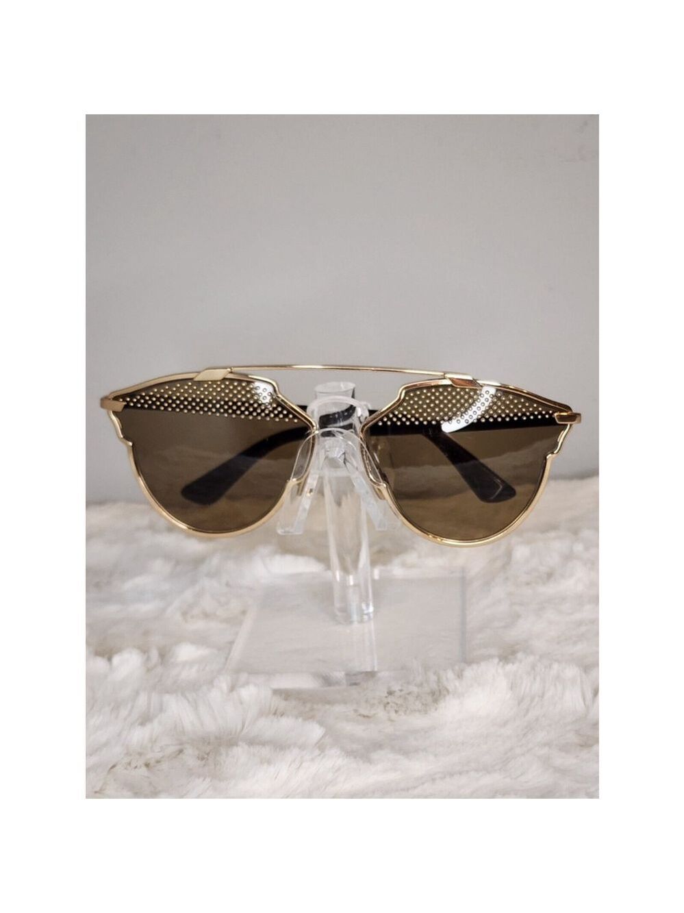 Christian Dior SO REAL S STUDS gold black/light brown (RHL/5V A) Sunglasses